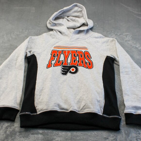 Philadelphia Flyers Long Sleeve Pullover Hoodie YOUTH Size Medium 10/12 - Picture 2 of 8
